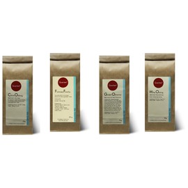 Sample Set Oolong Tea Quertee® No. 9-4 x 25g Oolong Tea - China Oolong, Milky Oolong, Fancy Formosa", Huang Jin GuiGolden Osmanthus - Gift Set