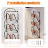 YMKWZ 4Pcs Pot Lid Holders Wall Mounted Pot Lid Shelf