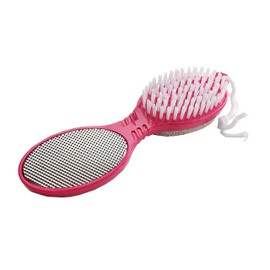 4 in 1 The Pedi Care Stick 4 Sided Pedicure Paddle Metal File and Emery Board Tool with Pumice Stone for Feet by DreamCut