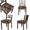 SearchI Stretch Dining Chair Seat Covers Set of 8, Soft