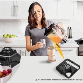 Ninja 72 Oz. Pitcher Lid with Locking Handle Bl710wm Bl610 Co610b Etc Blenders