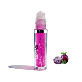 MODE Lip Glaze Flavored Lip Gloss SUGAR PLUM FAIRY Delicious Yummy Flavor, Roll On Sweet Wet Nourishing Shine, Hydrating Moisturizing Natural Skincare Fruit Oils, Made in NY USA