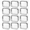 uxcell Clear Toiletry Bag, 12 Pcs PVC Transparent Makeup Bag