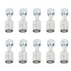10PCs Car Air Conditioner 180° Connector Aluminum Joint Universal Fit