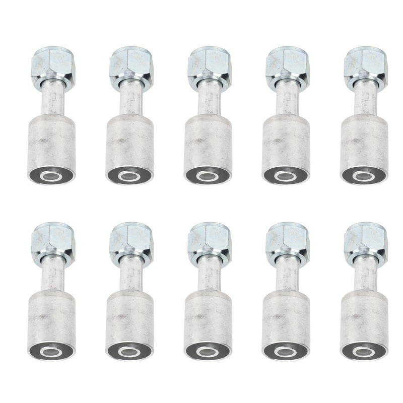 10PCs Car Air Conditioner 180° Connector Aluminum Joint Universal Fit
