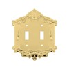 Nostalgic Warehouse Victorian Light Switch Cover Plate, Polished Brass