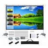 Projection Screen 120 inch, Washable 16:9 Foldable Anti-Crease Portable Projector