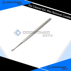 OdontoMed2011 Ear Wax Remover Cleaner Set Ear Wax Removal Syringe 3 Oz, Kidney Bowl Tray 8", Ear Wax Cleaner Curettes Tip Ended Stainless Steel Medical Veterinary Diagnostic Set ODM