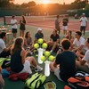 Tennis Party Decoration 22pcs Tennis Ball Centerpiece Sticks Tennis Theme