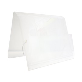 Oxford F623B Fólder Portadocumentos Polipropileno Triple Solapa Cierre Elástico, Tamaño Carta, Color Blanco