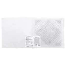 Olympus H-1109 La bouquetiere Flower Dish Towel Cloth Pack, Morning Glory, White