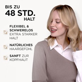 Wellaflex 2-Tages-Volumen Haarspray für Frauen | Bis zu 2 Tage flexibler Halt | Für lang anhaltendes Styling | Sanft zur Kopfhaut, dermatologisch getestet | Vegane Formel | Haltegrad 4 | 75ml