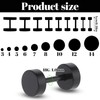 9 Pairs 3mm-14mm Black Fake Gauges Earrings for Men Women