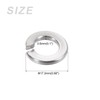 METALLIXITY 25pcs 3/8" Split Lock Washers 304 Stainless Steel Spring