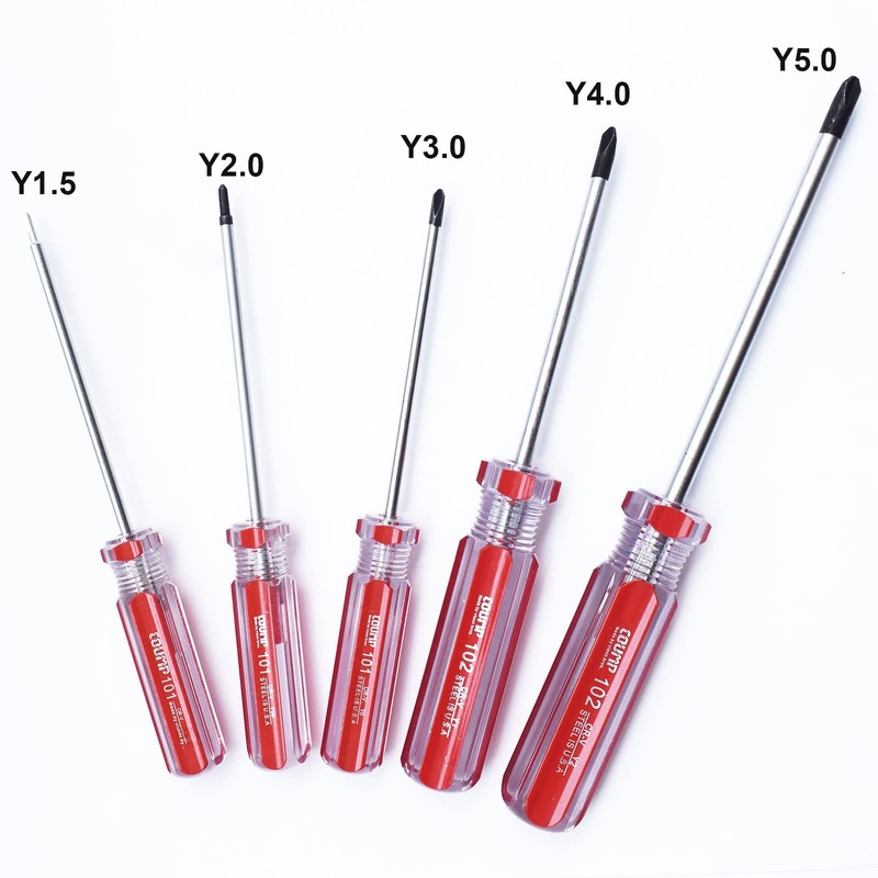 Triwing Screwdriver Set 5 Sizes 1.5mm 2mm 3mm 4mm 5mm,