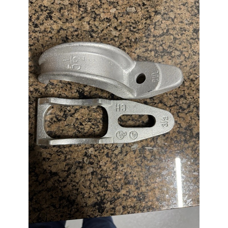 CROUSE-HINDS 3-1/2" Rigid Conduit Clamp, Malleable Iron, 1-Hole, With Back