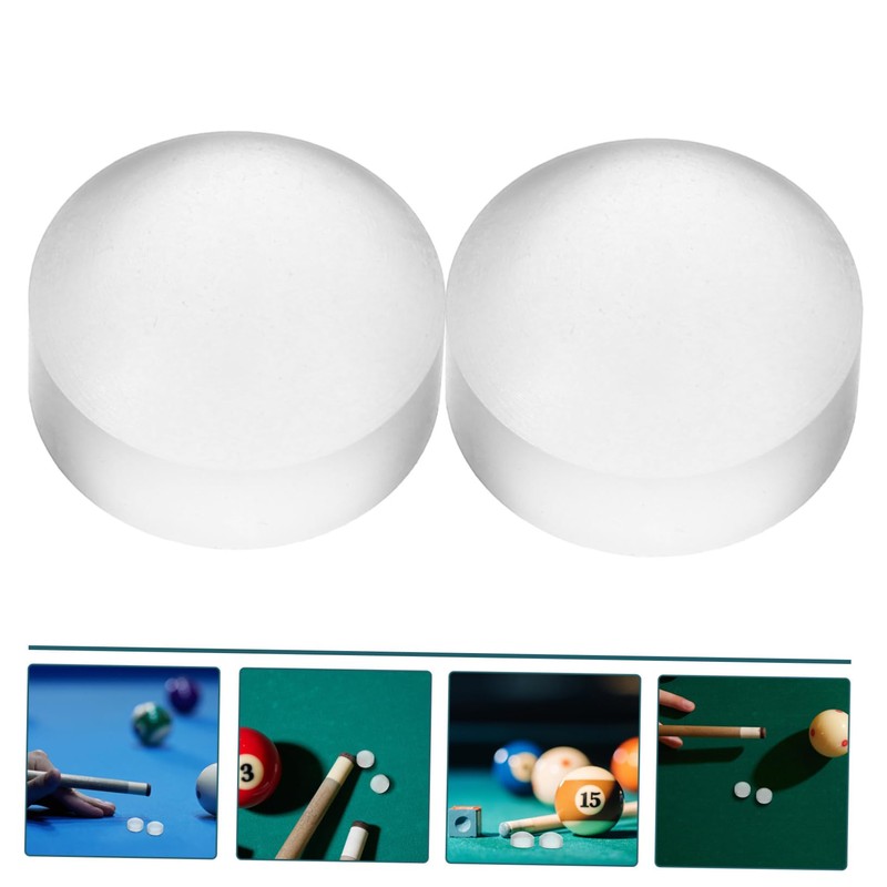 BIUDECO 2pcs Billiard Cue Tips Billiard Pool Cue Tips for