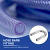 PATIKIL 1pc 9/16"(14mm) x 9/16"(14mm) Hose Barb Fitting 304 Stainless