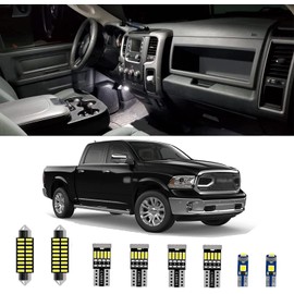 AWALITED 13pcs RAM Interior LED Lights Kit Super Bright LED Map Dome Light Bulbs for 2009 2010 2011 2012 2013 2014 2015 2016 2017 2018 Dodge Ram 1500,2500,3500 Pickup Truck All Models