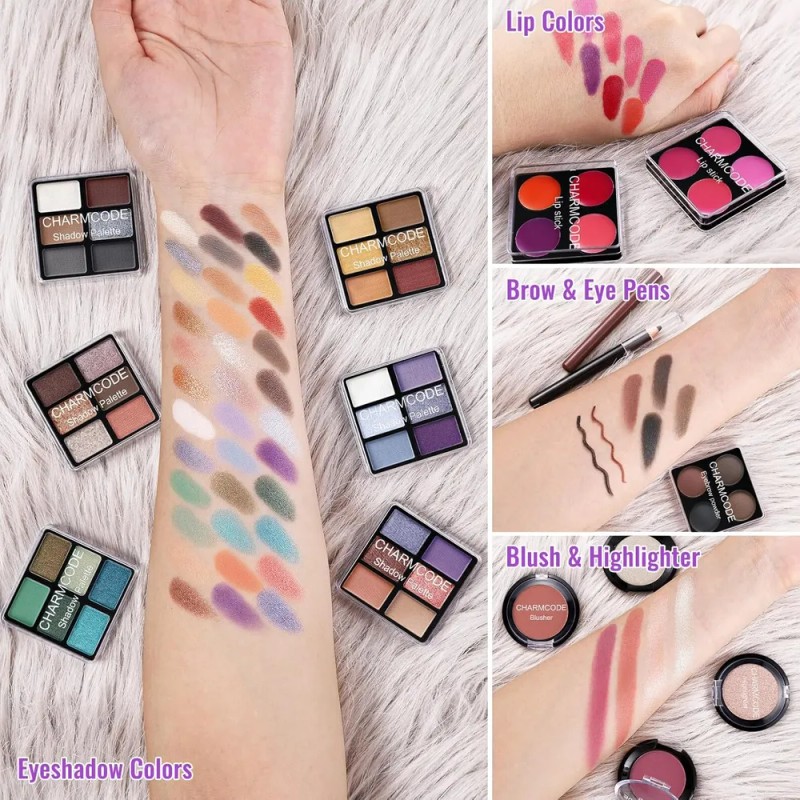 Set De Maquillaje Profesional Todo En Uno Charmcode Morado