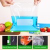 Slider Ziplock Freezer Bags 60pcs, Large Food Storage Bags BPA