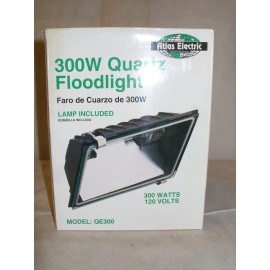 Atlas Electric Corp. - 300W 120V Quartz Outdoor Floodlight  - QE300 - NOS