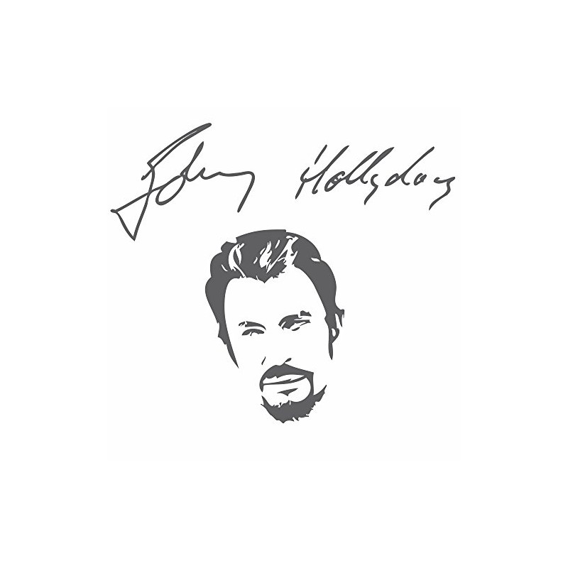Johnny Hallyday Wall Sticker anthracite