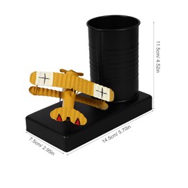HOODANCOS Vintage Airplane Pencil Pen Holder - Pencil Holder Desk Organizers for Office Table Desktop Dashboard Decoration