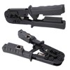 Ratcheting Modular Data Cable Crimper Wire Stripper Cutter 4P 6P
