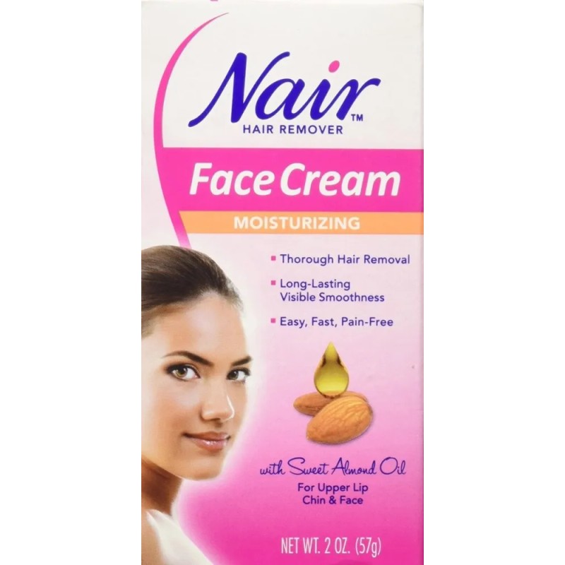 Nair Hair Remover Crema Facial De 2 Onzas (59 Ml)