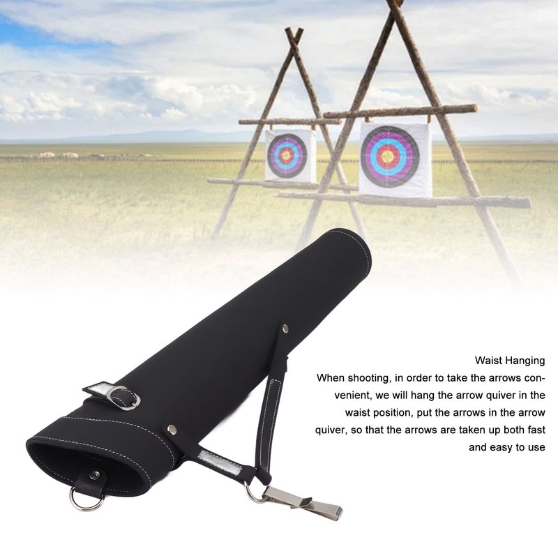 Arrow Quiver Holder Holding 20 Arrows Large Capacity Leather Archery