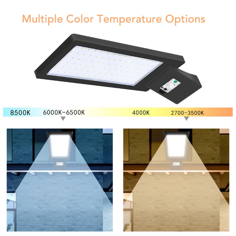 Solar Wall Light LED Lamp Motion Sensor IP65 Waterproof for