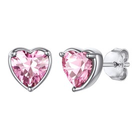 Stud Earrings Sterling Silver Birthstone Ear Studs October Earrings Wedding Dressing