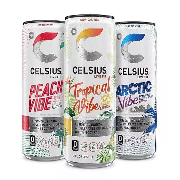 Celsius-Energy Sparkling Vibe Variety Pack, 12 fl. oz., 9 Pack