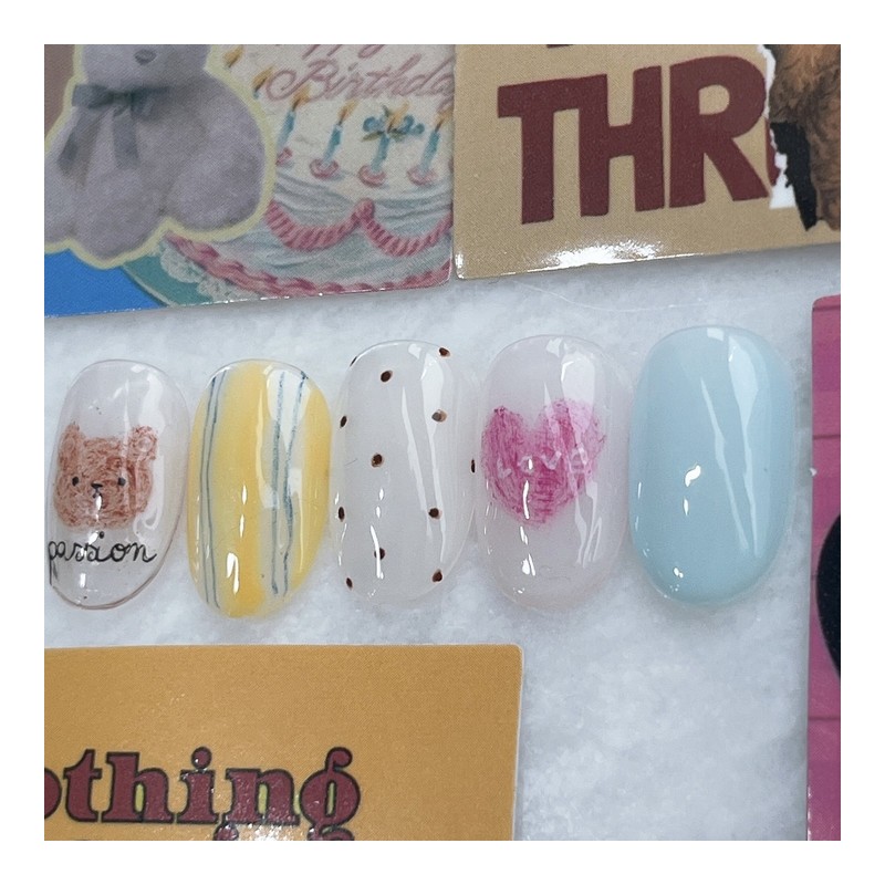 Petty Bear ⚆ᴥ⚆ - Short Almond / 옹졸한곰돌이 ⚆ᴥ⚆ -