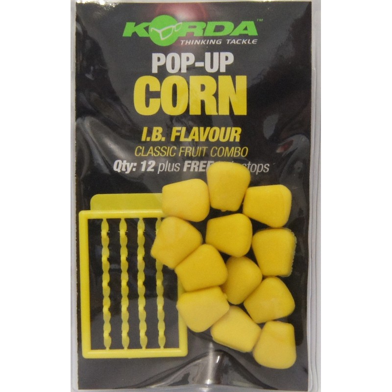 Korda Pop-Up Corn I.B. – Buoyant Artificial Sweetcorn Hookbait, High-Visibility