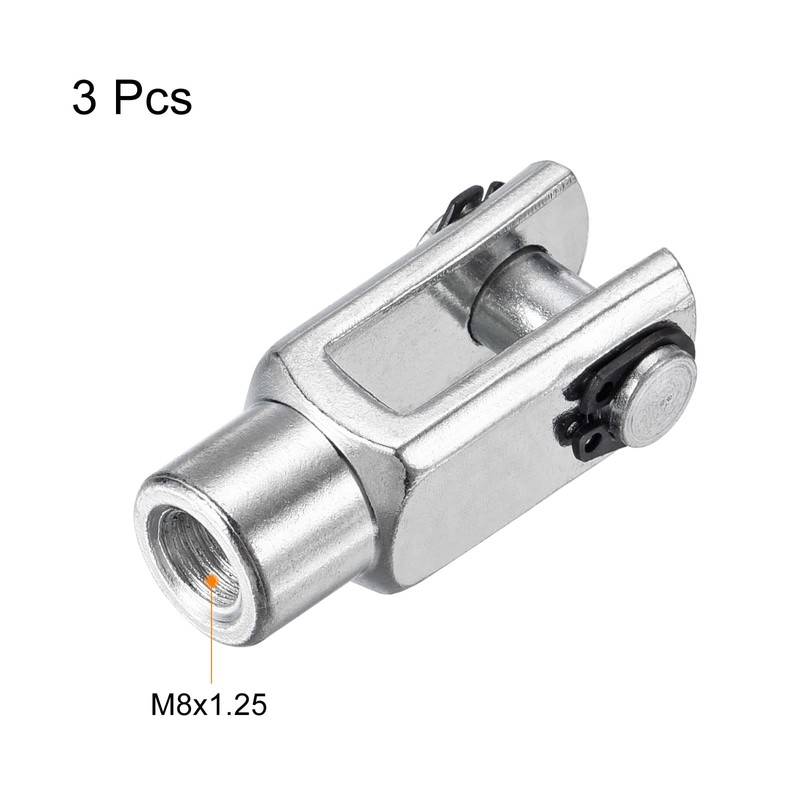 PATIKIL Air Cylinder Rod Clevis End 3 Pack 42mm Length