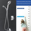Voolan Self-Adhesive Shower Holder - Adjustable Waterproof Holder for Handheld