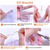 0.8 mm Clear Bracelet String, Elastic String for Bracelets Jewelry