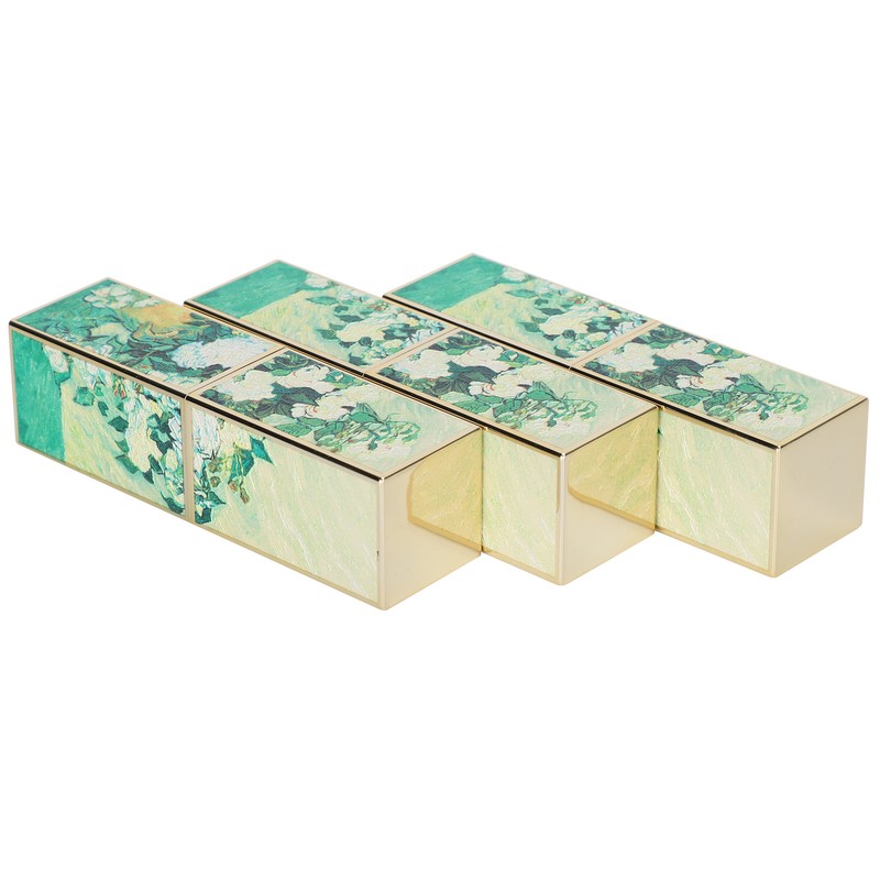 3pcs DIY Magnetic Snap Empty Lipstick Tube Refillable Lip Balm