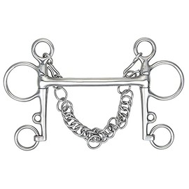 Shires Equestrian Mullen Mouth Pelham Bit 4.5" Steel