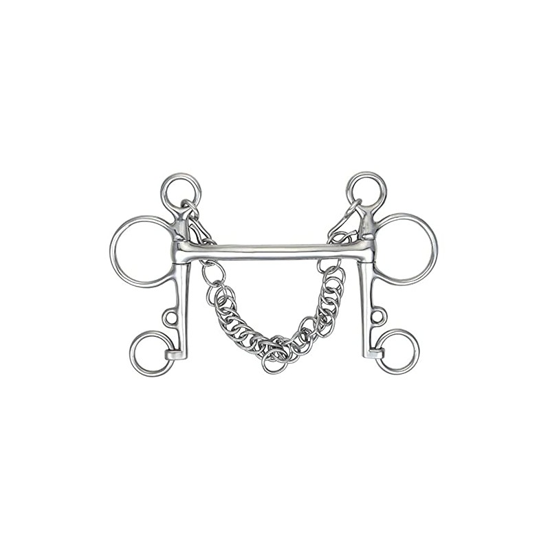 Shires Equestrian Mullen Mouth Pelham Bit 4.5" Steel