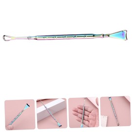 Vaguelly 2Pcs Stainless Steel Pore Extractor Tool Blackhead Scraper for Deep Cleansing Skin Friendly Bubble Scratch Resistant Design Portable Beauty Tools for Skincare Routine