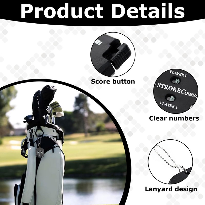 afhgdjr Pack of 2 Golf Result Counters, Scorer Counters, Divot