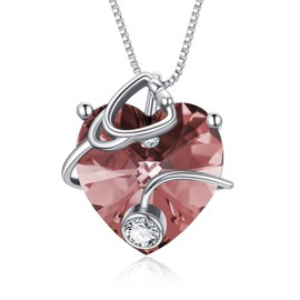 OCJ Nurse Graduation Gifts Stethoscope Heart Necklace 925 Sterling Silver June Birthstone Jewelry Birthday Gifts for Nurse, Doctor, Medical Student