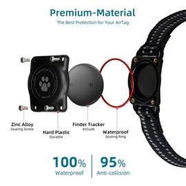 Vebiso GPS Tracker for Dogs (1 Pack), Mini GPS Cat Tracker, Smart Pet Activity Tracker (iOS Only), No Monthly Fee, Compatible with Apple Find My, Anti-Lost, Finder Tag for Vehicles/Pets/Kids/Items