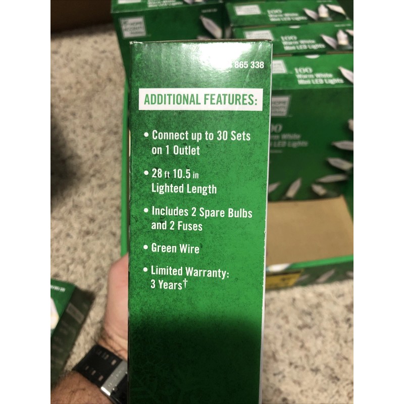 Home Accents Holiday 5 Boxes Home Accents 100 Ct Warm