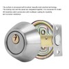 Sonew Security Door Lock, Single Cylinder Stainless Steel Anti-Theft Door