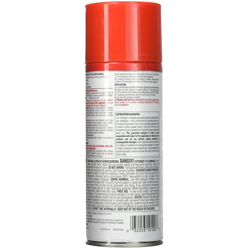 Thompsons TH.010100-18 Clear Multi-Surface Aerosol Waterproofer (Fоur Paсk)