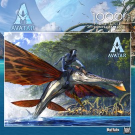 Buffalo Games - Avatar: The Way of Water - Skimwing Rider - 1000 Piece Jigsaw Puzzle for Adults Challenging Puzzle Perfect for Game Nights - 1000 Piece Finished Size is 26.75 x 19.75